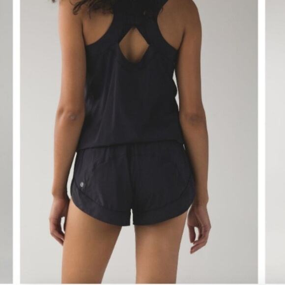 Lululemon Black Speedy Runsie Running One Piece Romper Sleeveless Women's Size 6 - Picture 6 of 6